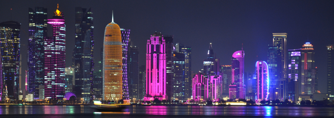 Doha City night view